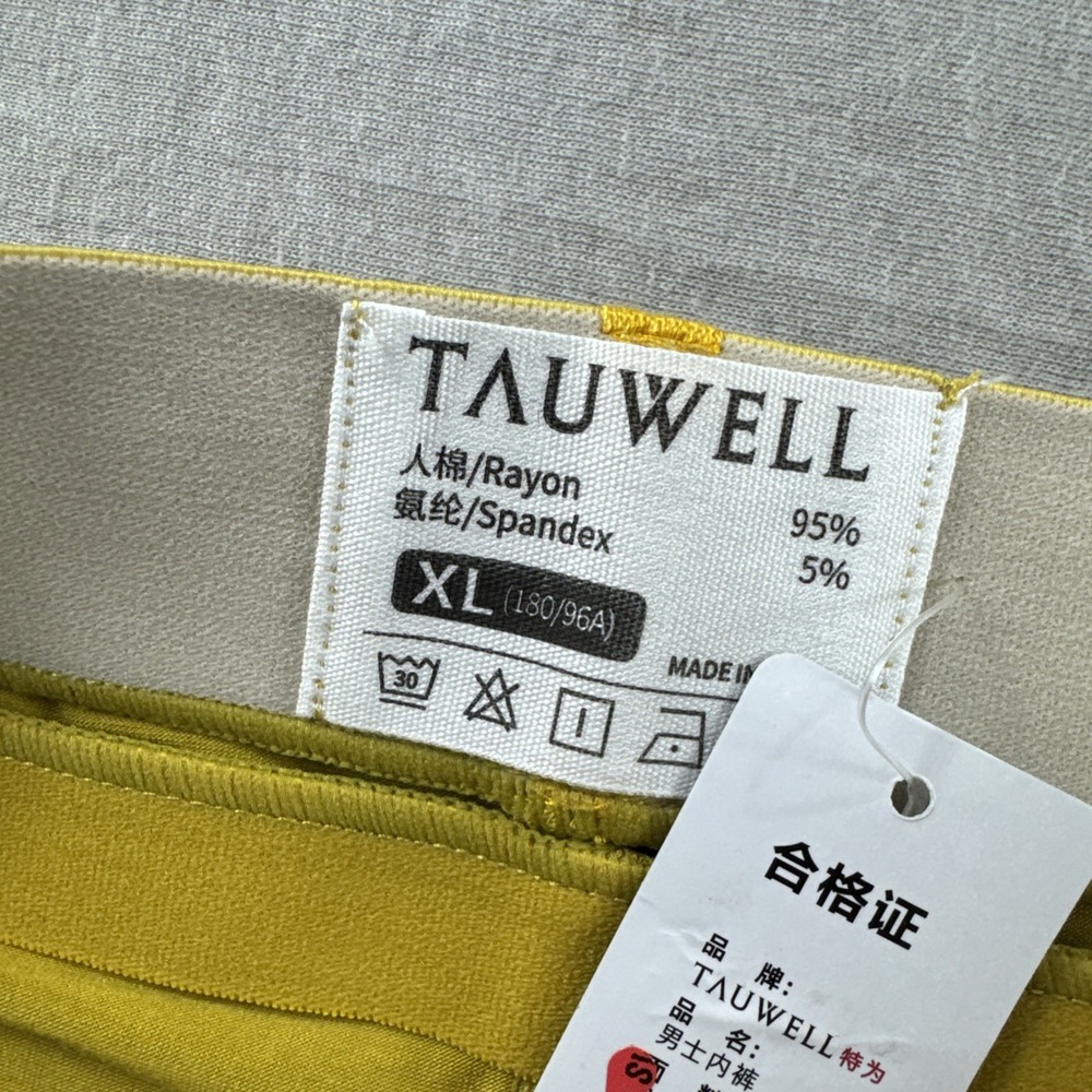 Tauwell Mens Underwear XL Yellow Sexy Bikini Briefs Lingerie Pouch Lot of 3 NEW - Picture 2 of 6